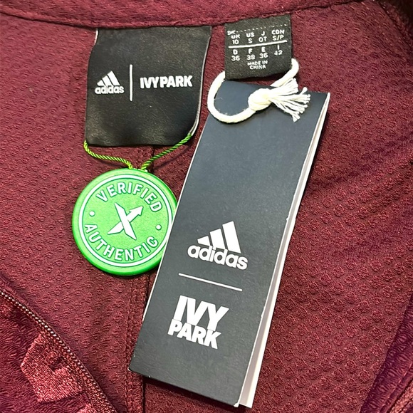 adidas x Ivy Park Asymmetrical Dress Maroon Size Small NWT Discontinued Rare - Picture 11 of 13